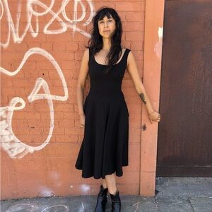 Black Nooworks cotton maxi dress - small